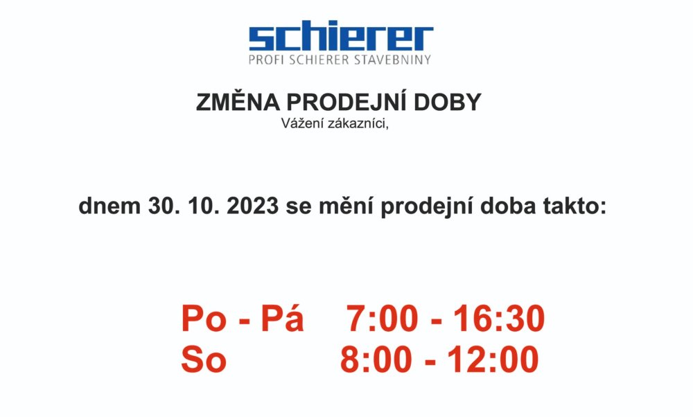 Změna pracovní doby