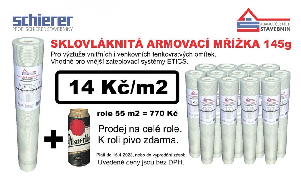 AKCE sklovláknitá armovací mřížka